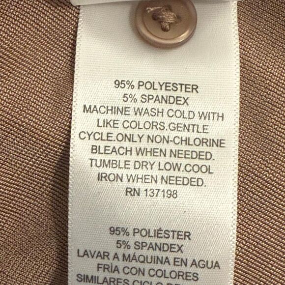 NINA PARKER Trendy Plus Size Tie-Front Ruched Shirtdress, NEW! Size 2X - Picture 8 of 9